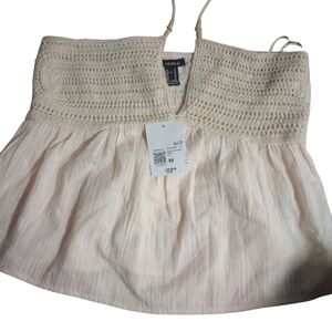 Forever 21 Cream Crochet Women's Skirt